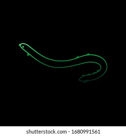 Underwater snake nolan icon. Simple thin line, outline vector of marine live icons for ui and ux, website or mobile application