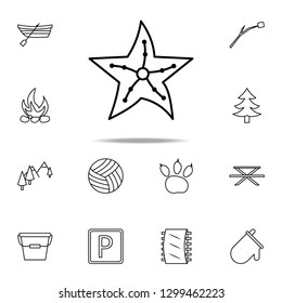 underwater star icon. Camping icons universal set for web and mobile