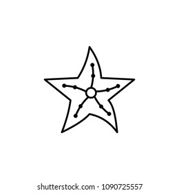 underwater star icon. Element of travel icon for mobile concept and web apps. Thin line underwater star icon can be used for web and mobile. Premium icon on white background
