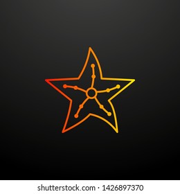 underwater star nolan icon. Elements of camping set. Simple icon for websites, web design, mobile app, info graphics