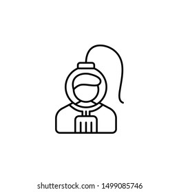 Underwater, suit icon. Simple thin line, outline vector of adventure icons for ui and ux, website or mobile application