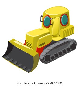 Underwater technique for cleaning of the seabed isolated on white background. Vector cartoon close-up illustration.