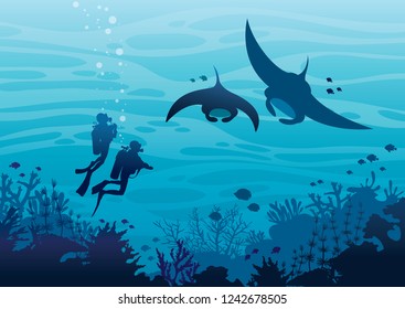 海 ダイバー のイラスト素材 画像 ベクター画像 Shutterstock