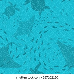 Underwater vector background
