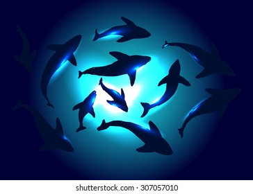 underwater vector background