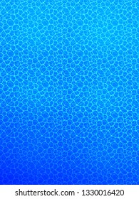 Underwater vector illustration. deep oceanic poster. Swimming pool design. Watery background. Light blue colors. Oceanic, sea texture with gradient depth. Summer, travel vacation wavy wallpaper