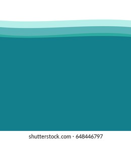 Underwater view vector illustration. Underwater clean background