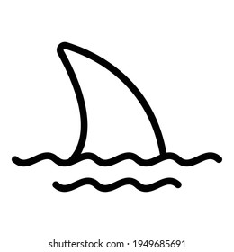 Underwater whale icon. Outline underwater whale vector icon for web design isolated on white background