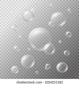 Underwater White Bubbles Fizzy Sparkles Reflection Stock Vector ...