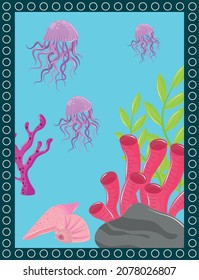 underwater world animals and reef