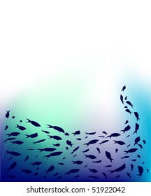 Underwater world, background for your design