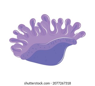 underwater world life icon style