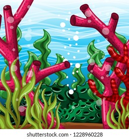 Underwater world scene
