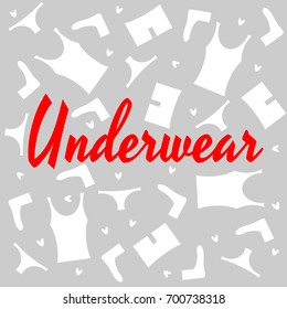Underwear background. Vector design for commercial