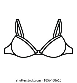 Underwear bra icon. Outline underwear bra vector icon for web design isolated on white background