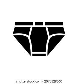 underwear clothing glyph icon vector. underwear clothing sign. isolated contour symbol black illustration