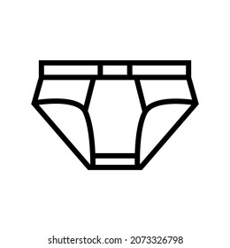 underwear clothing line icon vector. underwear clothing sign. isolated contour symbol black illustration