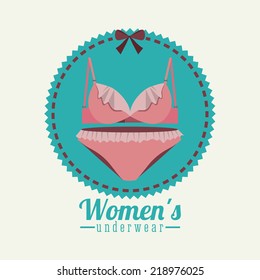 Underwear design over beige background,vector illustration