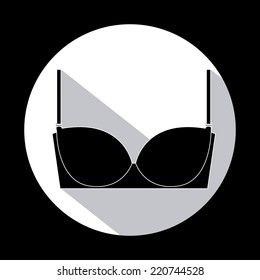 Underwear design over black background,vector illustration