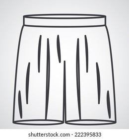 Underwear design over white background, vector illustration