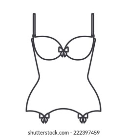 Underwear design over white background, vector illustration