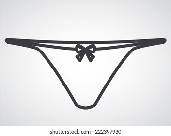 Underwear design over white background, vector illustration