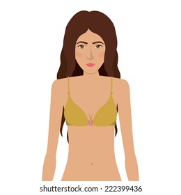 Underwear design over white background, vector illustration