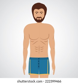 Underwear design over white background, vector illustration