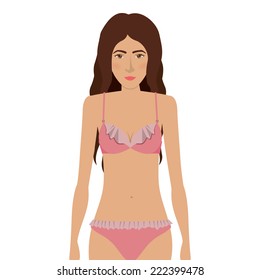 Underwear design over white background, vector illustration