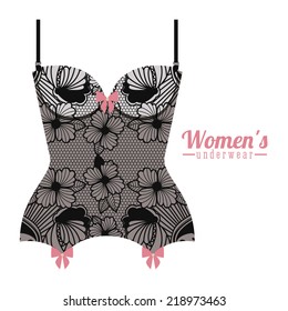 Underwear design over white background,vector illustration