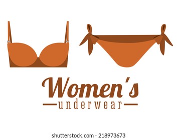Underwear design over white background,vector illustration