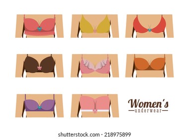 Underwear design over white background,vector illustration