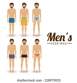 Underwear design over white background,vector illustration