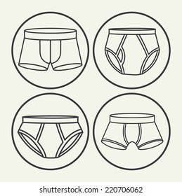 Underwear design over white background,vector illustration
