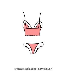 underwear doodle icon