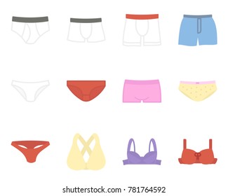 Underwear flat icon