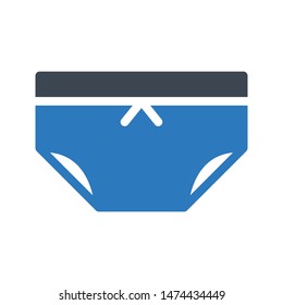 underwear glyph colour vector icon