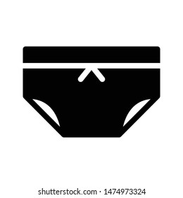 underwear glyph flat vector icon