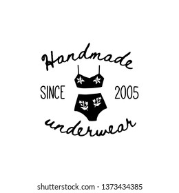 underwear handmade logo