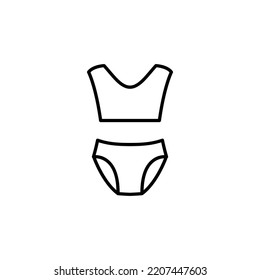 underwear icon. clothes icon. Bra,  underthings icon. 