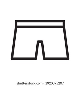 Icono de la ropa interior Diseño de la plantilla de vectores Ilustración
