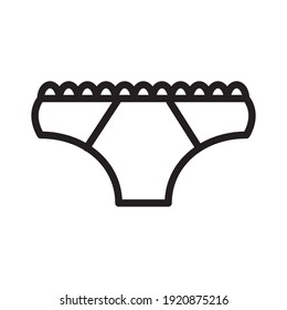 Underwear Icon Design Vector Template Illustration