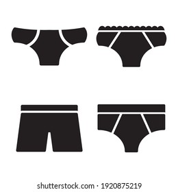 Underwear Icon Design Vector Template Illustration