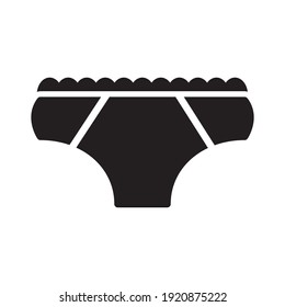 Illustration zum Design von Unterwäsche-Symbolen, Vektorgrafik
