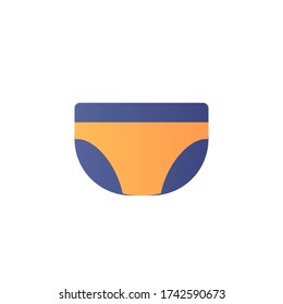 underwear icon flat design vector. isolated on white background