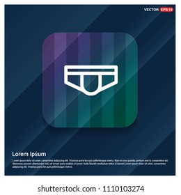 Underwear Icon - Free Vector Icon - Free vector icon