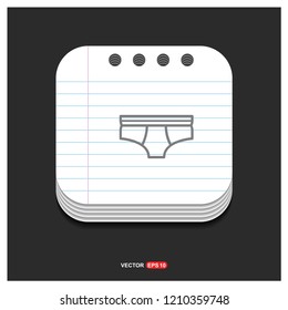 Underwear Icon - Free vector icon