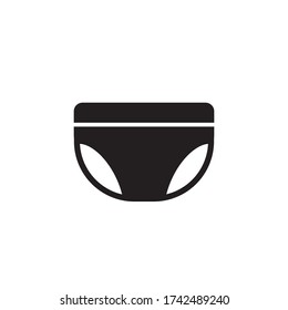 underwear icon glyph vector. isolated on white background
