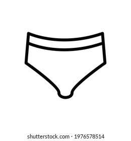 underwear icon line style vector