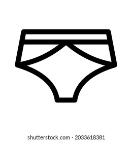 underwear icon or logo isolated sign symbol vector illustration - high quality black style vector icons
